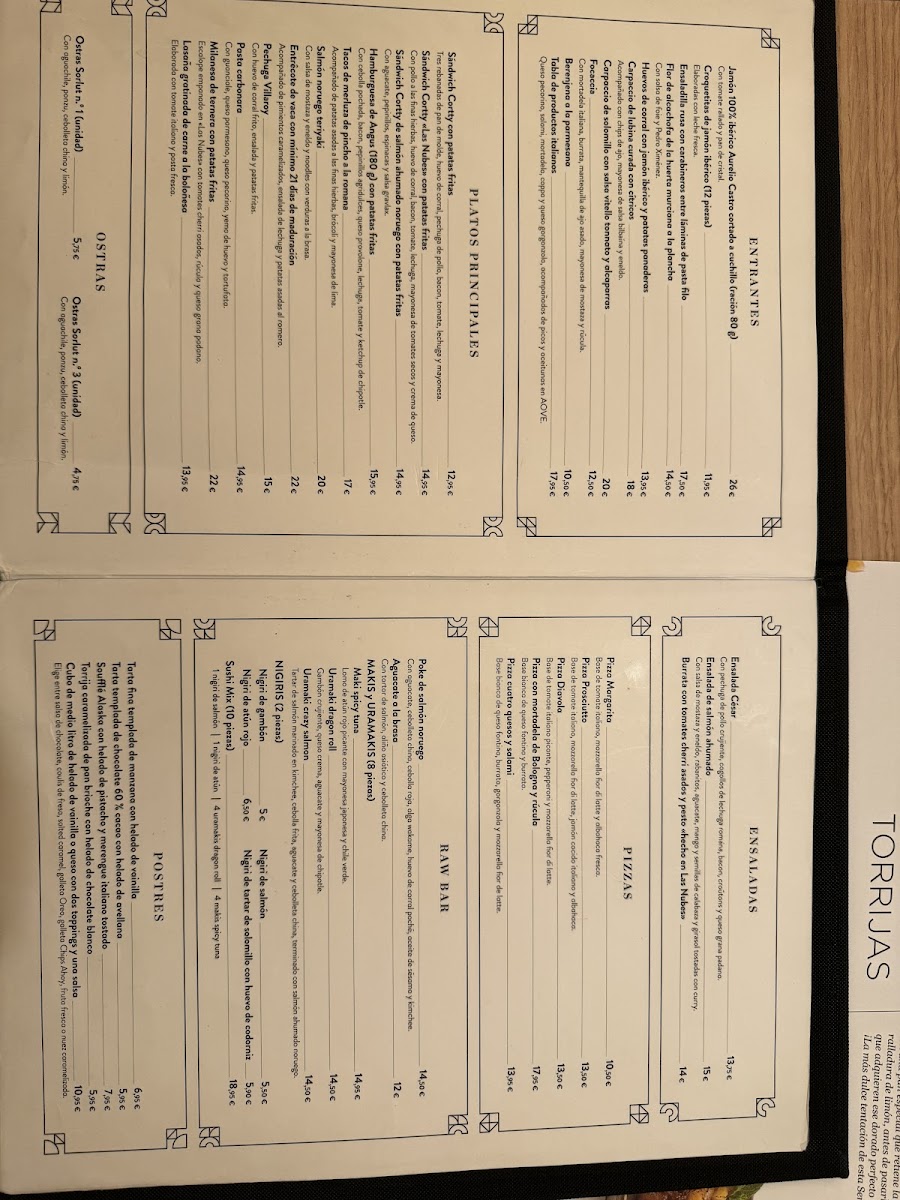 Menu Las Nubes Restaurante Castellana-10