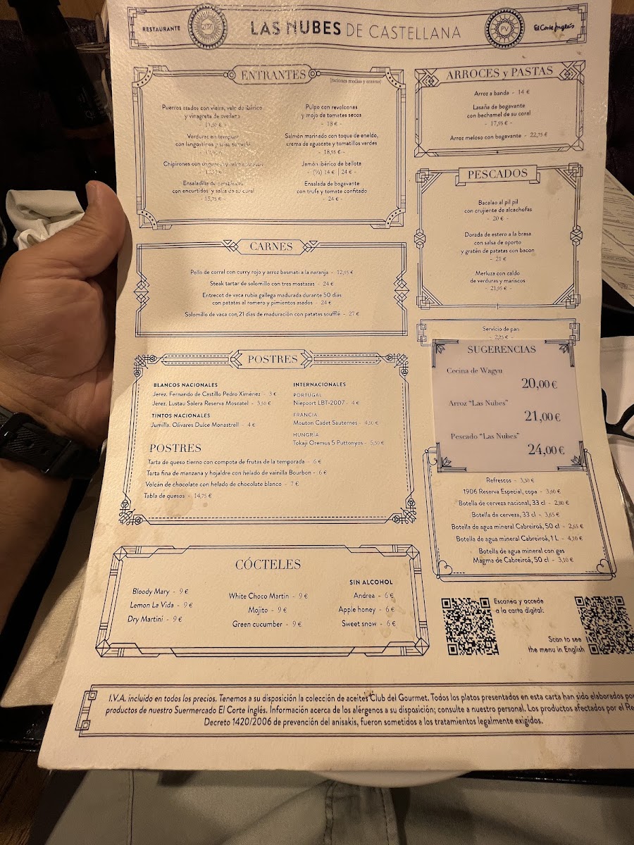 Menu Las Nubes Restaurante Castellana-5