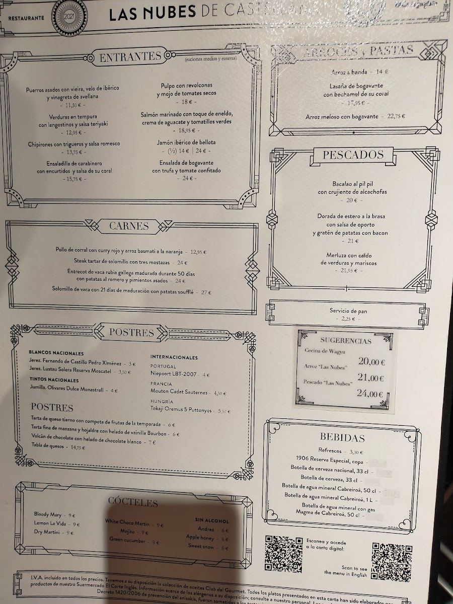 Menu Las Nubes Restaurante Castellana-6
